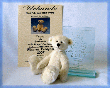 Platz 1 beim Gläsernen Teddybär 2007