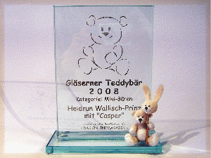 Platz 1 beim Gläsernen Teddybär 2008