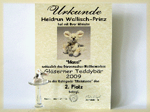 Platz 2 beim Glsernen Teddybr 2009